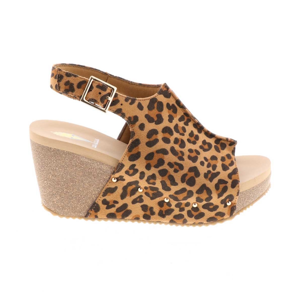 Volatile Tan Leopard Sandals - Picture 8 of 9